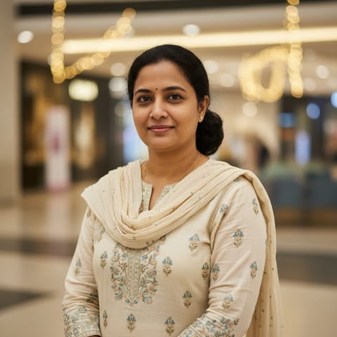 AI-generated illustration representing the Hindi people