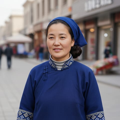 رسم توضيحي مُولَّد بالذكاء الاصطناعي يمثّل شعب Ainu