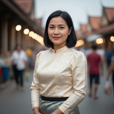 AI-generated illustration representing the Lao people