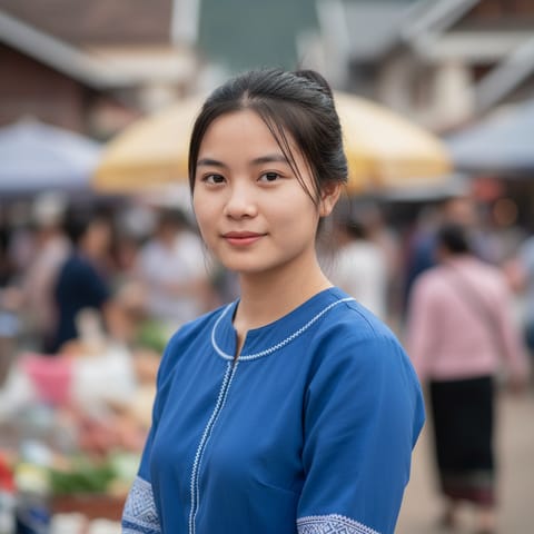 AI-generated illustration representing the Hmong Daw people