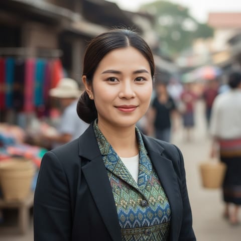 AI-generated illustration representing the Kuan people