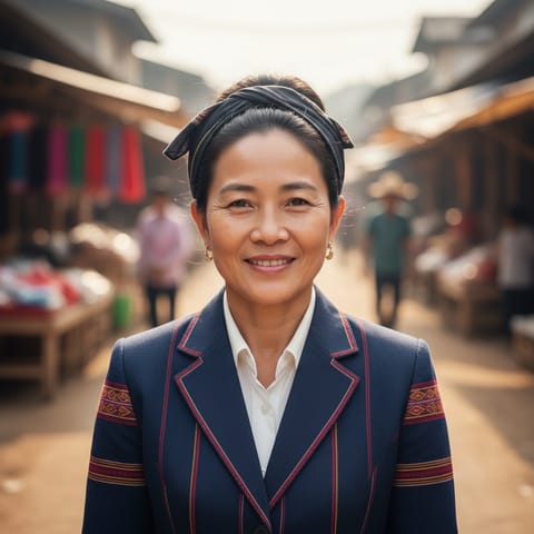AI-generated illustration representing the Lahu people