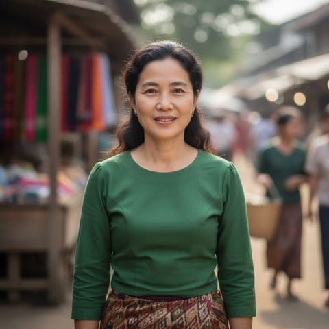 AI-generated illustration representing the Laoseng people