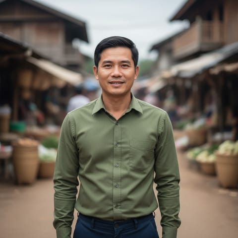 AI-generated illustration representing the Nguan people