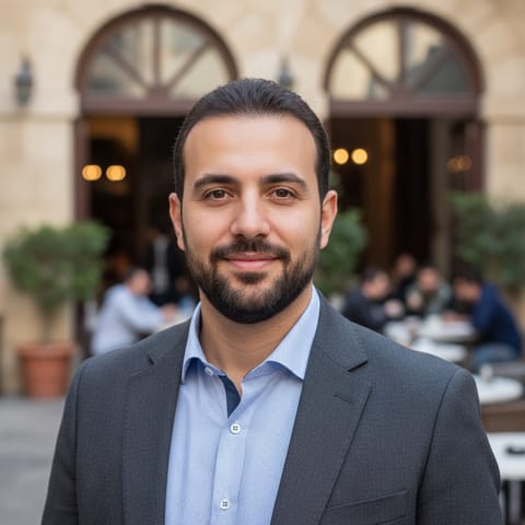 AI-generated illustration representing the Lebanese Sunni Arabs people