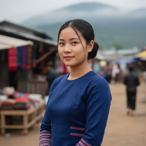 AI-generated illustration representing the K'cho Chin people