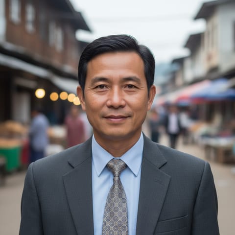 AI-generated illustration representing the Falam Chin people