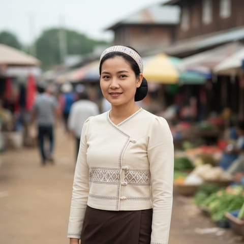 AI-generated illustration representing the Rumai Palaung people