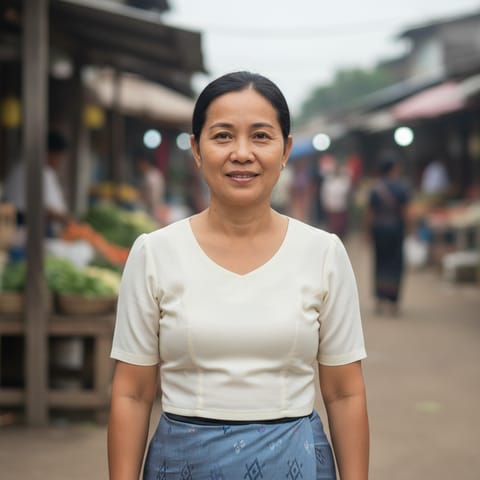 AI-generated illustration representing the Sino-Burmese people