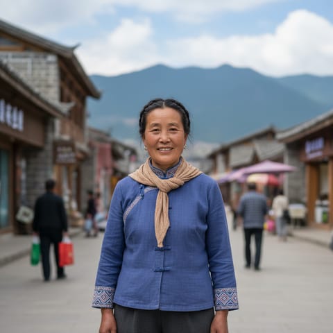 Illustration générée par IA représentant le peuple Taoping Qiang