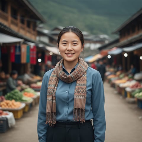 AI-generated illustration representing the Xiandao people