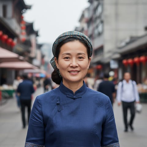 AI-generated illustration representing the Lianshan Zhuang people