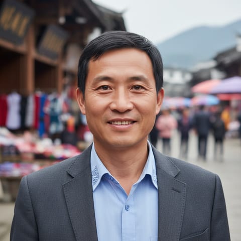 Illustration générée par IA représentant le peuple Wenma Zhuang