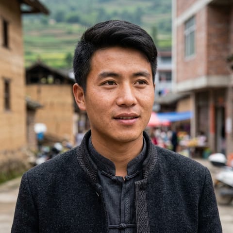 AI-generated illustration representing the Butuo Nosu people
