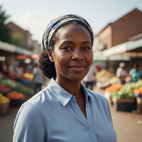 AI-generated illustration representing the Afro-Guyanese people