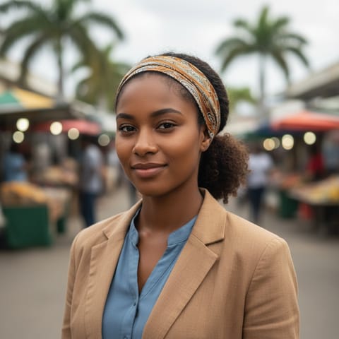 AI-generated illustration representing the Haitians people
