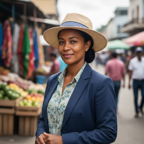 AI-generated illustration representing the Haitians people