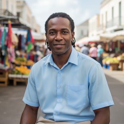 AI-generated illustration representing the West Indian Blacks people