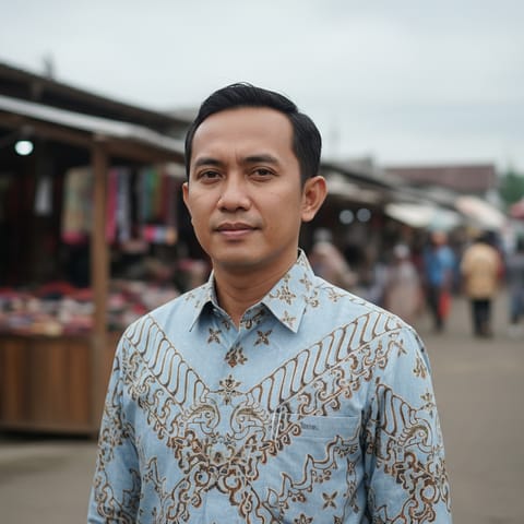 AI-generated illustration representing the Banten people