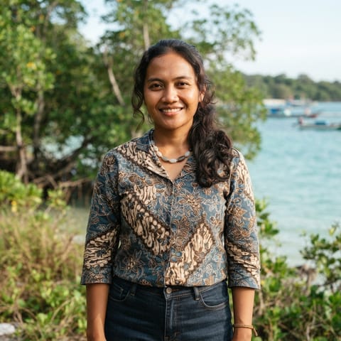 AI-generated illustration representing the Belitung people