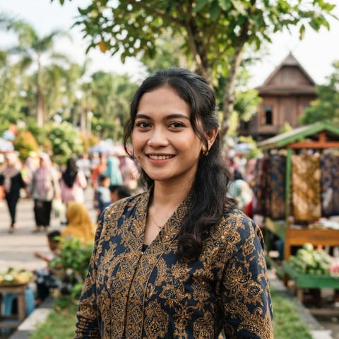 AI-generated illustration representing the Bengkulu people