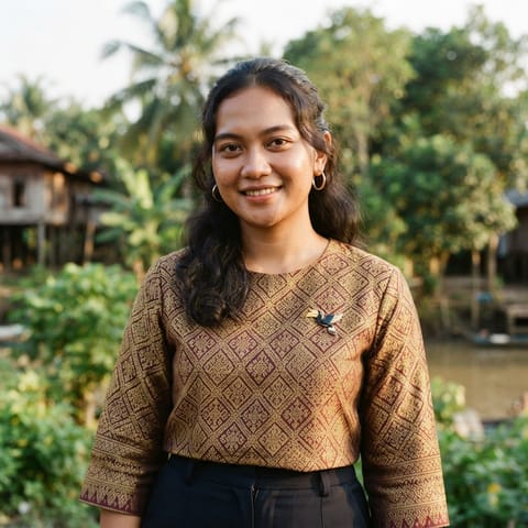 AI-generated illustration representing the Palembang people