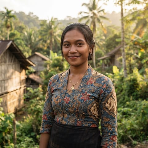 AI-generated illustration representing the Rejang people