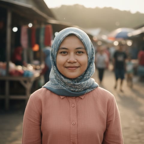 رسم توضيحي مُولَّد بالذكاء الاصطناعي يمثّل شعب Simeulue