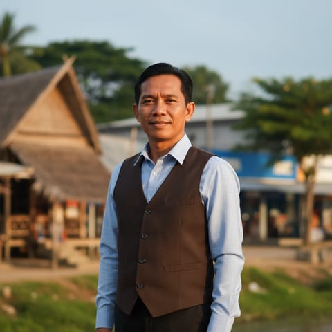 Illustration générée par IA représentant le peuple Katingan Dayak