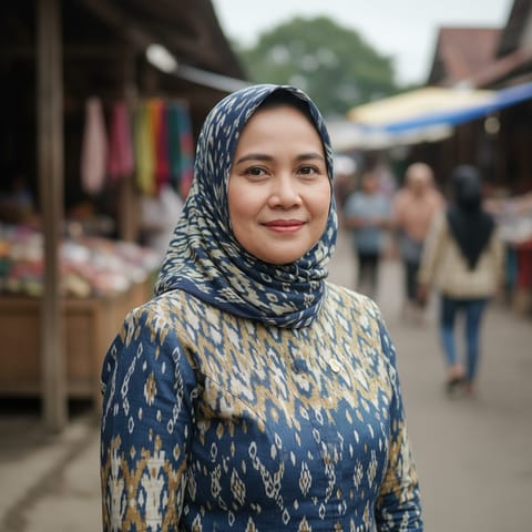 AI-generated illustration representing the Gorontalo people