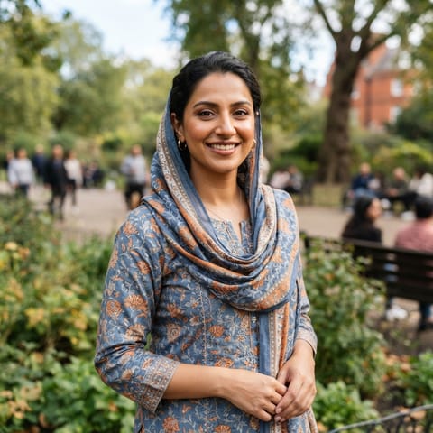 AI-generated illustration representing the Western Punjabis people