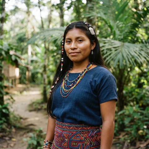 AI-generated illustration representing the Baudo people