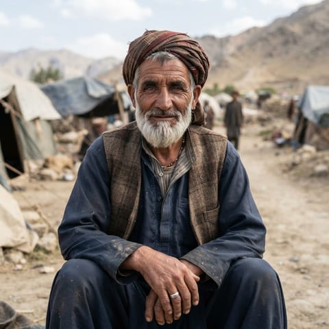 AI-generated illustration representing the Afghan Jogi people