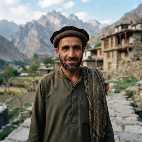 AI-generated illustration representing the Grangali people