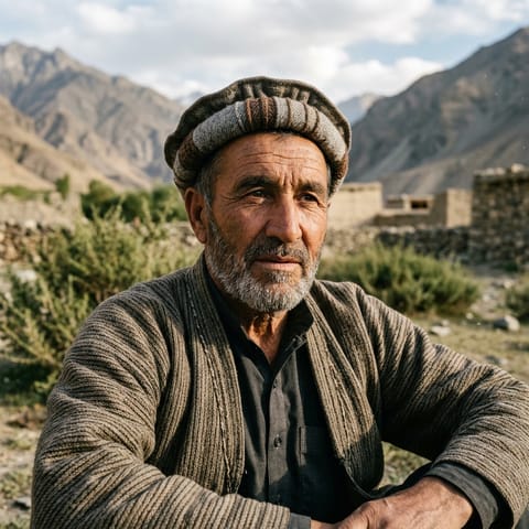 AI-generated illustration representing the Ishkashimi people