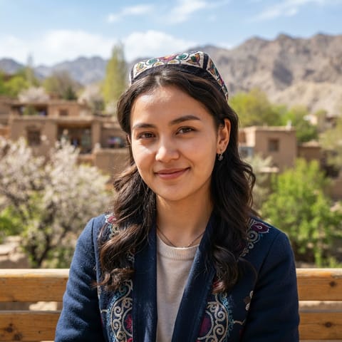 AI-generated illustration representing the Uyghurs people
