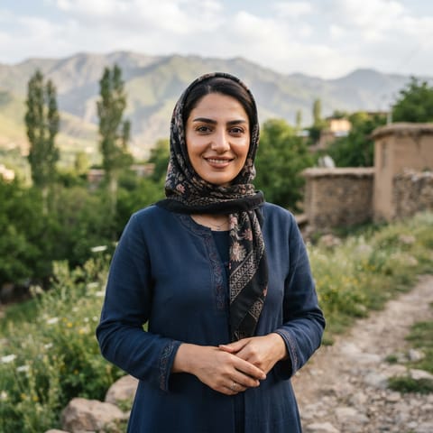 AI-generated illustration representing the Georgians people