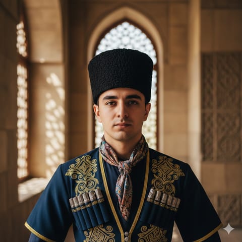 AI-generated illustration representing the Azerbaijani people