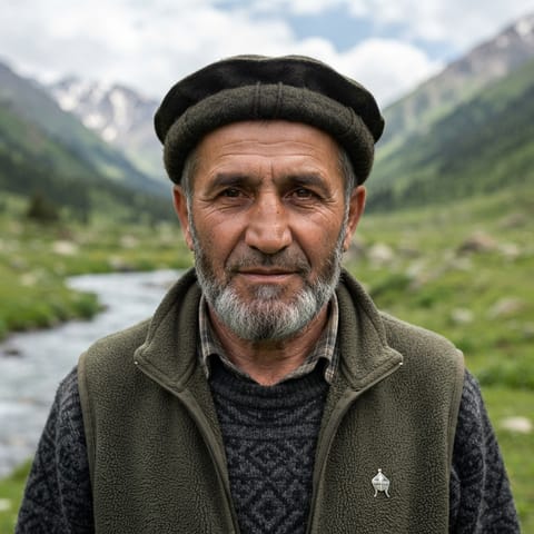 AI-generated illustration representing the Chechens people