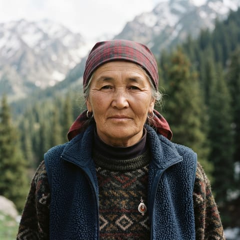 AI-generated illustration representing the Karachay people