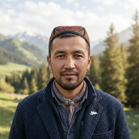 AI-generated illustration representing the Karakalpaks people