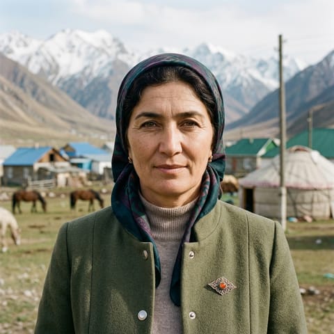 AI-generated illustration representing the Lezghi people