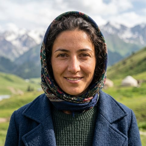 AI-generated illustration representing the Ahiska Turks people