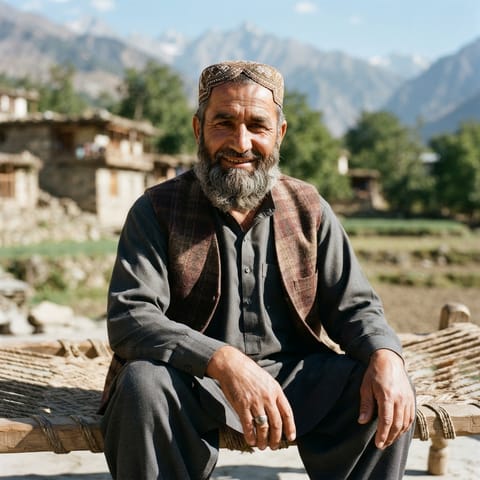 AI-generated illustration representing the Uzbeks people