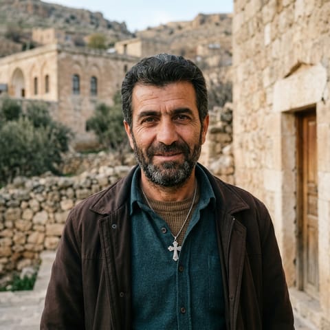 AI-generated illustration representing the Syrian Aramaic people