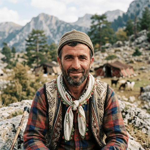 AI-generated illustration representing the Yoruk people