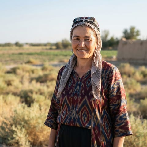 AI-generated illustration representing the Karakalpaks people