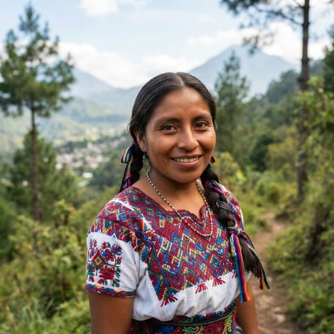 AI-generated illustration representing the Cakchiquel people