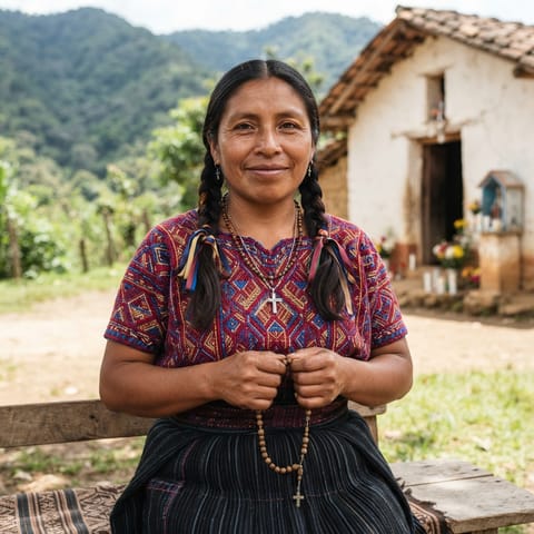 AI-generated illustration representing the Chorti people