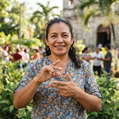 AI-generated illustration representing the Deaf Hondurans people
